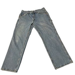 Vintage Light Blue Blue Mountain Relaxed Fit Utility Jeans (US Men’s 36 x 32)